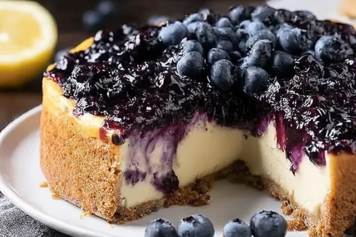 zitronen-blaubeer-kasekuchen